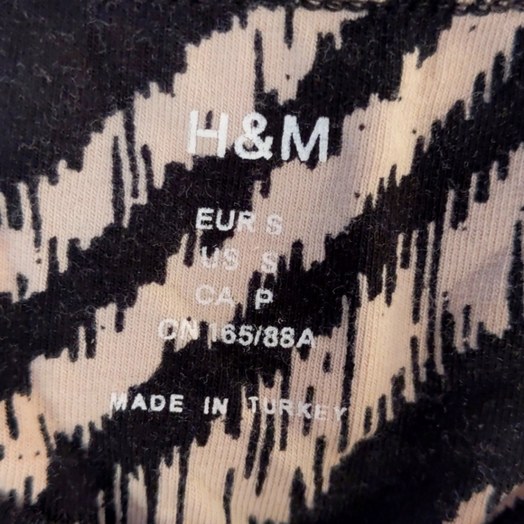 2000s geometric print black and white tube top boho - Picture 4 of 4